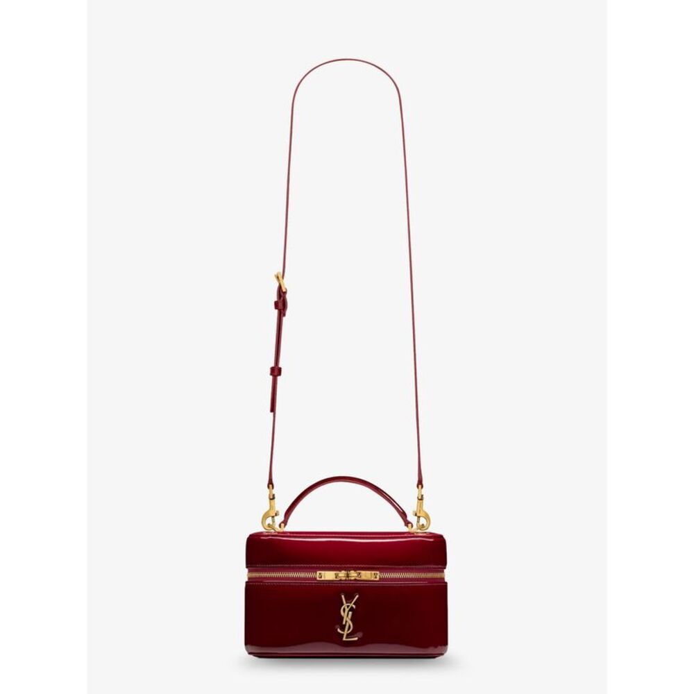 Saint Laurent Women Patent Leather Vanity Bag